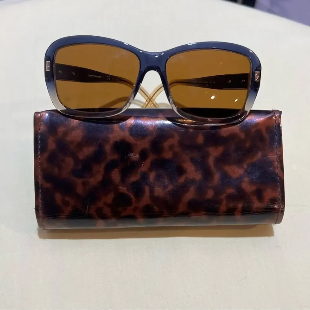 TORY BURCH Eyeglass Frames TY 7025 Sunglasses 951/13 Brown 58-16-130 with case